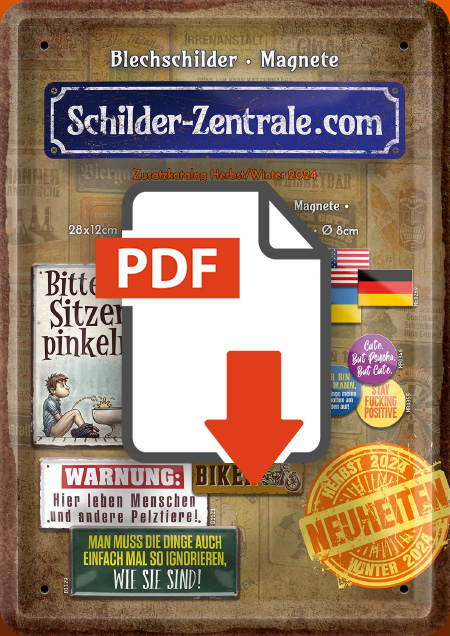 Schilder Zentrale Bestellkatalog 2022