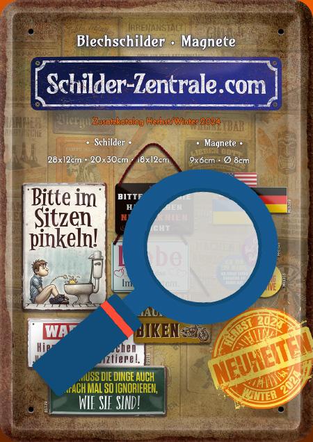 Schilder Zentrale Zusatzkatalog Herbst 2024